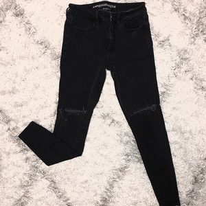 American Eagle Outfitters Jeans - High-Rise American Eagle Distressed Jeans American Eagle Outfitters Jeans - High-Rise American Eagle Distressed Jeans